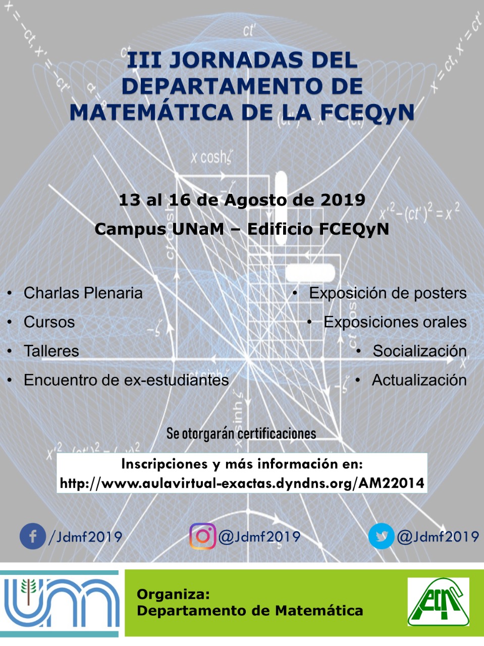 Tercera Jornada del Departamento de Matemática de la FCEQyN