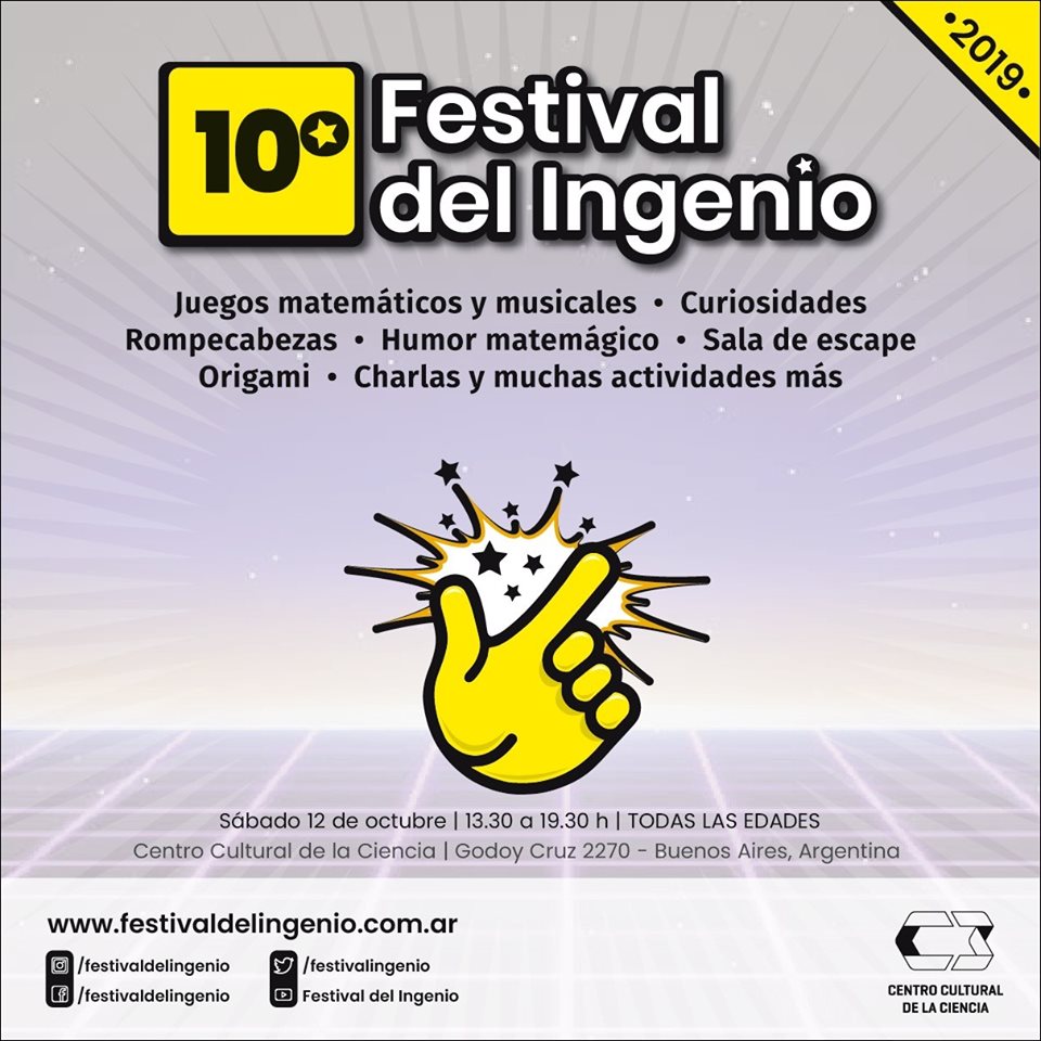 Décimo Festival del Ingenio en el Centro Cultural de la Ciencia de Buenos Aires