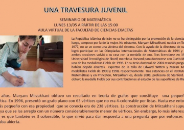 12 de mayo - Día de las Mujeres en Matemática - Universidad de Salta