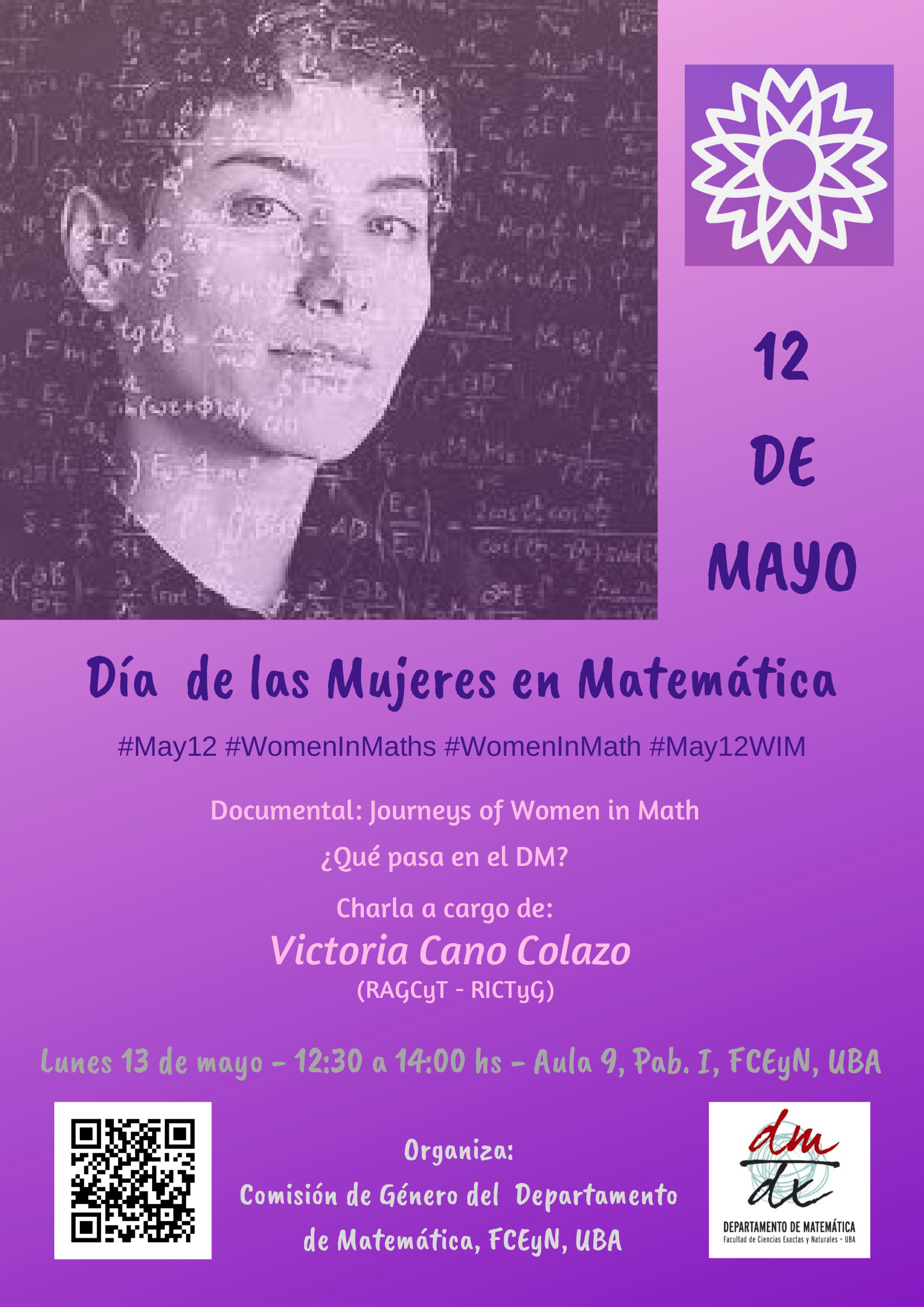 12 de mayo - Día de las Mujeres en Matemática - Universidad de Buenos Aires